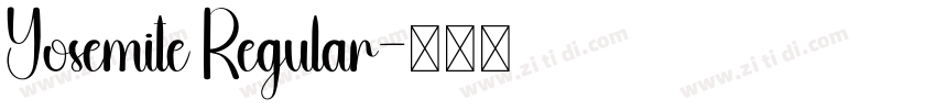 Yosemite Regular字体转换
